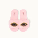 Bild von Brosche für Slipper: Evil Eye Pink - by vivi.