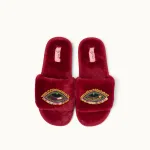 Bild von Brosche für Slipper: Evil Eye Pink - by vivi.