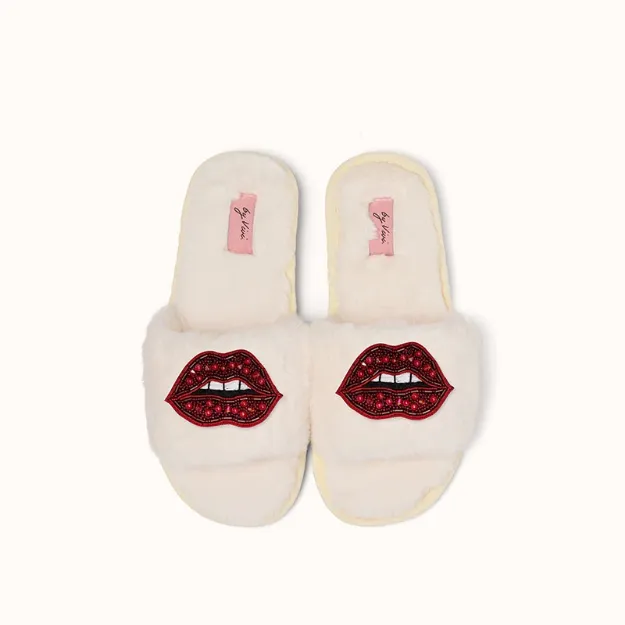 Bild von Brosche für Slipper: Lippen - by vivi.