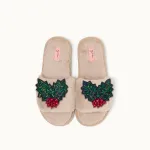 Bild von Brosche für Slipper: Mistelzweig - by vivi.