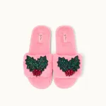 Bild von Brosche für Slipper: Mistelzweig - by vivi.