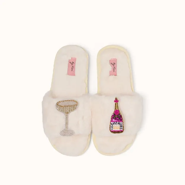 Bild von Brosche für Slipper: Prosecco - by vivi.