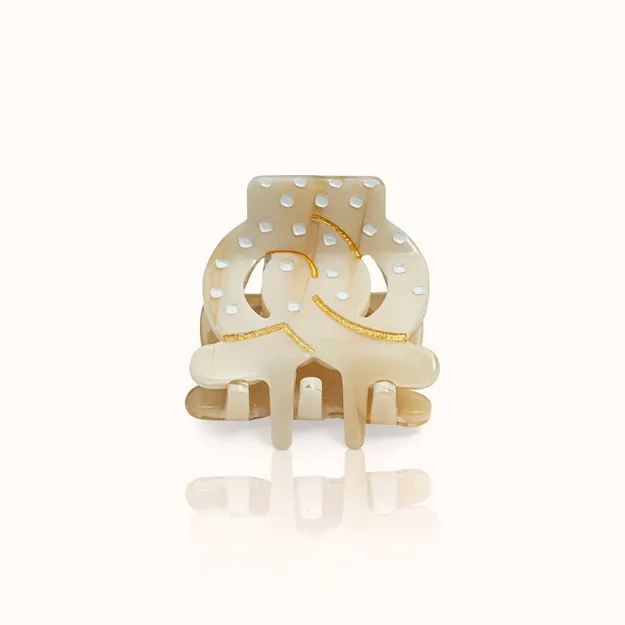 Bild von Haarklammer Breze White Small - by vivi.