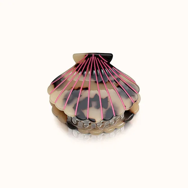 Bild von Haarklammer Muschelform Pink Leo - by vivi.