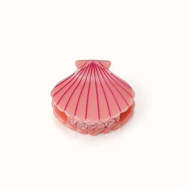 Bild von Haarklammer Muschelform Pink Lines - by vivi.