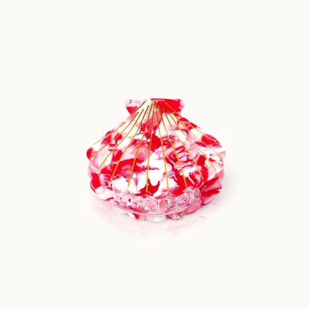 Bild von Haarklammer Muschelform Strawberry Milkshake - by vivi.