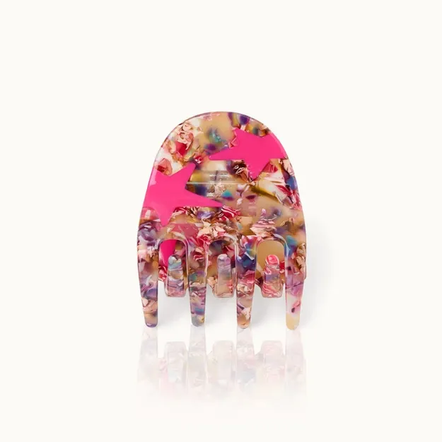 Bild von Haarklammer Star Pink Confetti - by vivi.