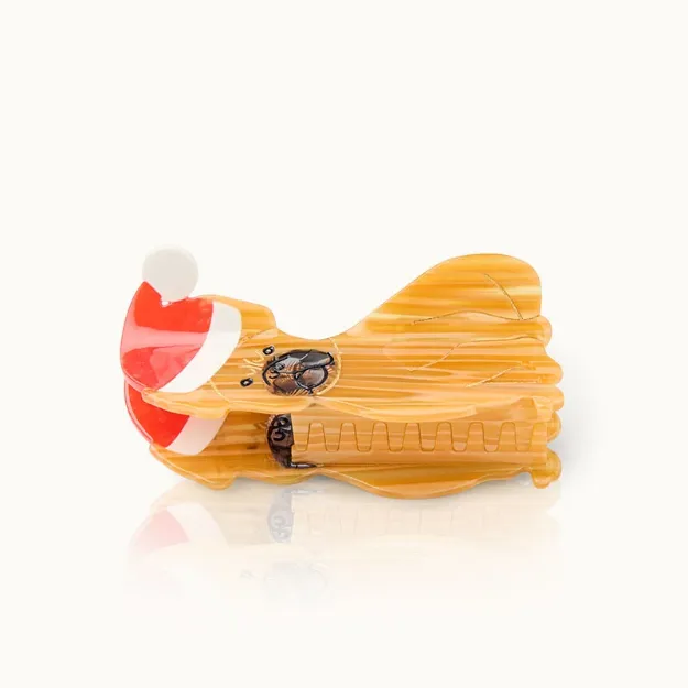 Bild von Haarklammer Französische Bulldogge Weihnachten - by vivi.