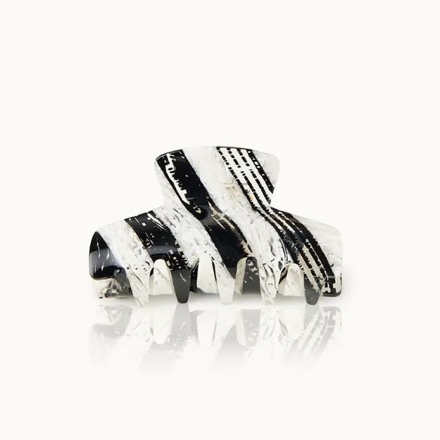 Bild von Haarklammer Stripes Black and White - by vivi.