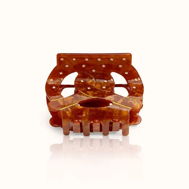 Bild von Haarklammer Breze Brown Big - by vivi.