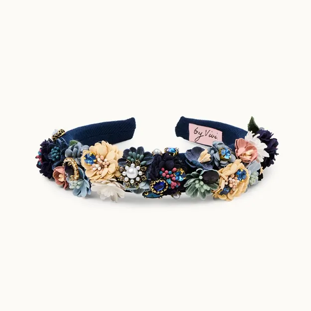Bild von Haarreif Flower Navy - by vivi.