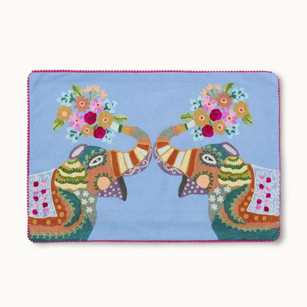 Bild von Kissenhülle Elefant - by vivi.