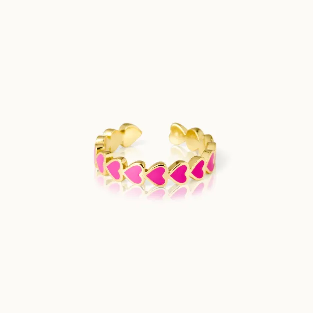 Bild von Ring The Heart Pink - by vivi.