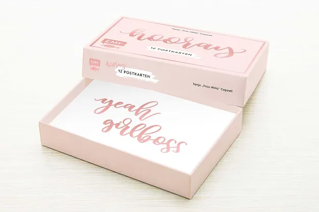 Bild von Hooray – 12 Handlettering Postkarten:Tanja Frau Hölle Cappell