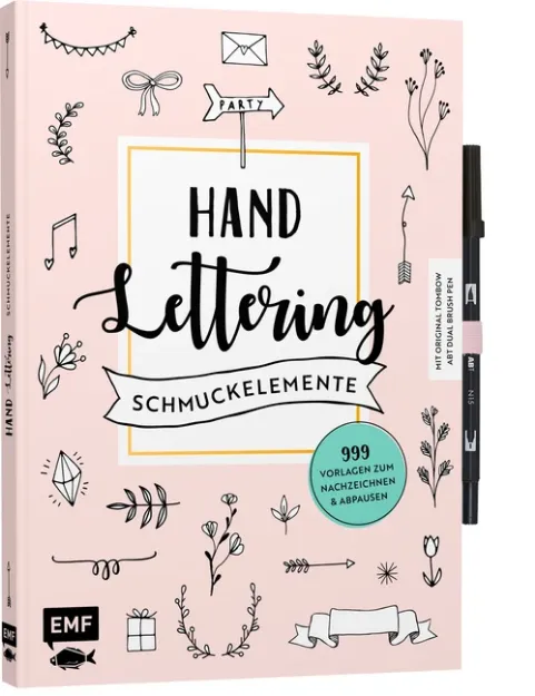 Bild von Handlettering-Schmuckelemente – 999Vorlagen zum Nachzeichnen und Abpausen