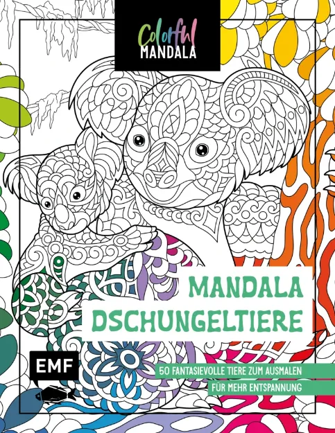 Bild von Colorful Mandala – Mandala –Dschungeltiere