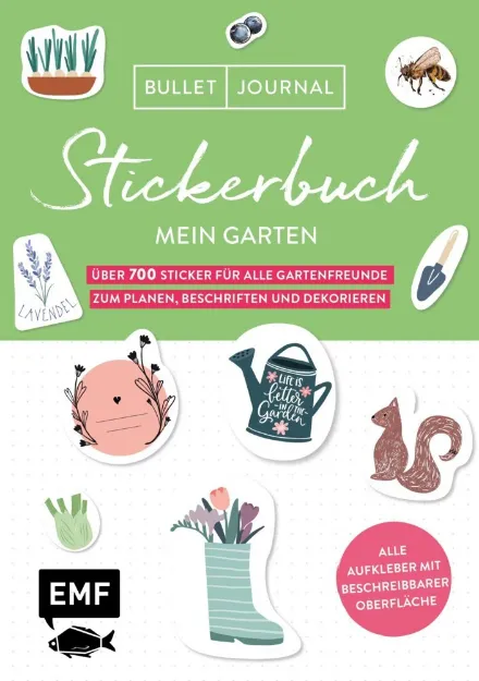Bild von Bullet Journal – Stickerbuch MeinGarten: Über 700 Sticker für alle Garte