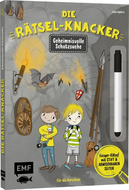 Bild von Die Rätsel-Knacker – GeheimnisvolleSchatzsuche (Buch mit abwischbarem Stif