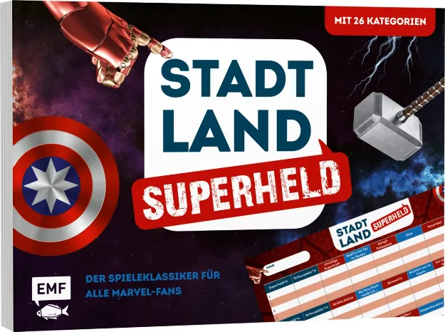 Bild von Stadt, Land, Superheld – DerSpieleklassiker für alle Marvel-Fans