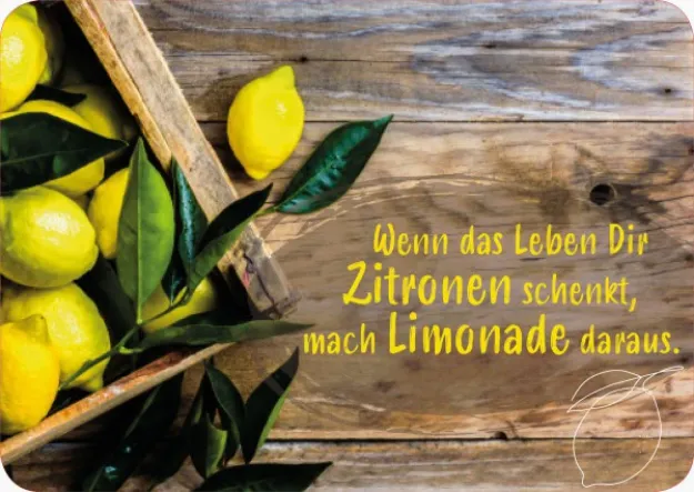Bild von Wenn das Leben Dir Zitronen schenkt,mach Limonade daraus 10 Ex.