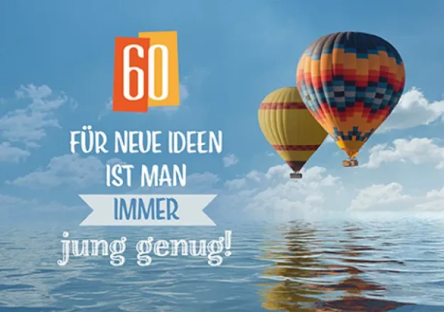 Bild von Zum 60. Geburtstag 6 Ex.
