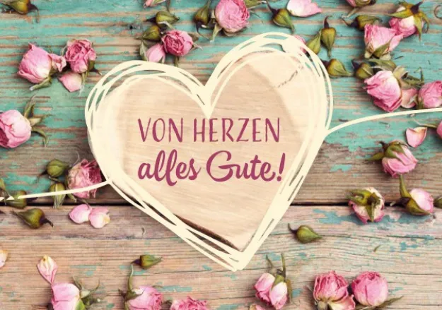 Bild von Von Herzen alles Gute! 6 Ex.
