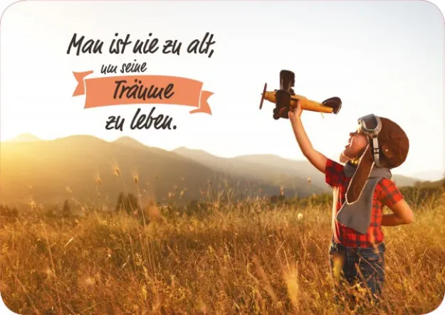 Bild von Brunnen Postkarte Man ist nie zu alt 10Ex.