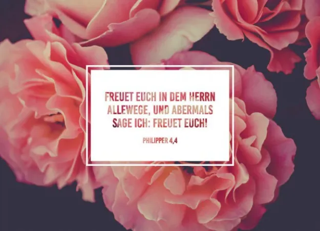 Bild von Brunnen Faltkarte Freuet euch in demHerrn 6 Ex.