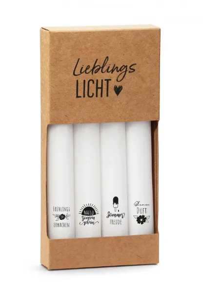 Bild von 4er-Set Stabkerzen - Frühling