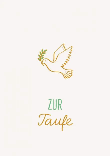 Bild von Postkarte. Zur Taufe 6 Ex.