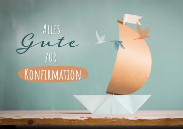 Bild von Postkarte. Alles Gute zur Konfirmation 6Ex.