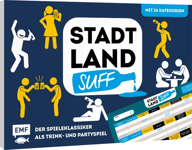 Bild von Stadt, Land, Suff – Der Spieleklassikerals Trink- und Partyspiel