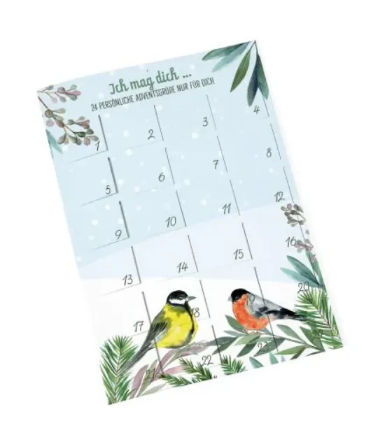 Bild von Ich mag dich - 24 persönlicheAdventsgrüsse nur für dich