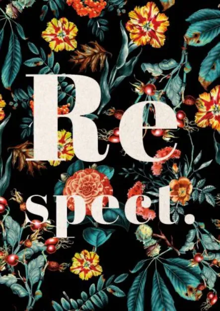 Bild von Postkarte. Respect