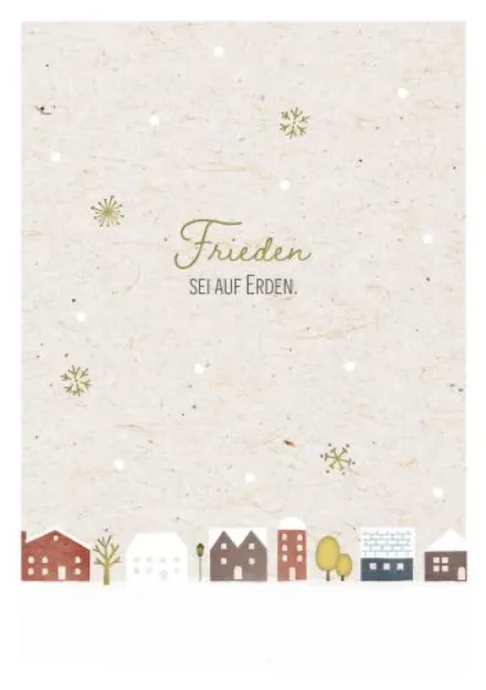 Bild von Doppelkarte. Frieden sei auf Erden 6 Ex.