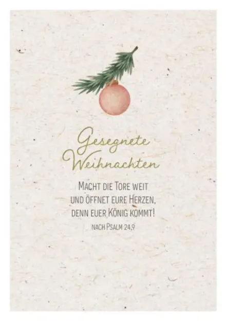 Bild von Doppelkarte. Gesegnete Weihnachten 6 Ex.