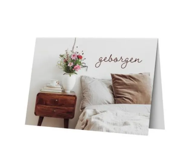 Bild von Doppelkarte. geborgen 6 Ex.