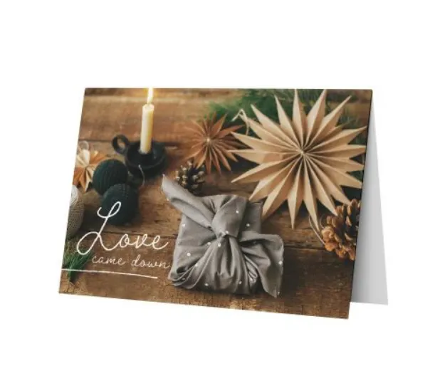 Bild von Doppelkarte. Love came down 6 Ex.