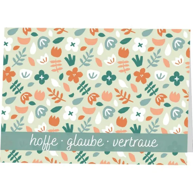 Bild von Brunnen Faltkarte hoffe glaube vertraue6 Ex.