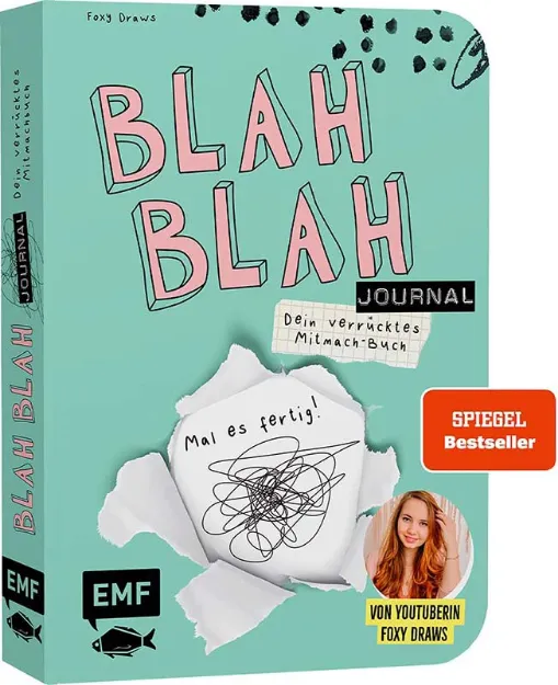 Bild von Foxy Draws: Blah Blah Journal – Deinverrücktes Mitmach-Buch – Mal es fertig