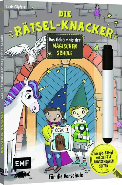 Bild von Die Rätsel-Knacker – Das Geheimnis dermagischen Schule (Buch mit abwischbarem