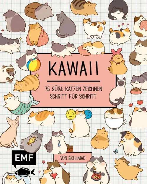 Bild von Yong O: Kawaii: 75 süsse Katzen zeichnen– Mit Schritt-Anleitungen
