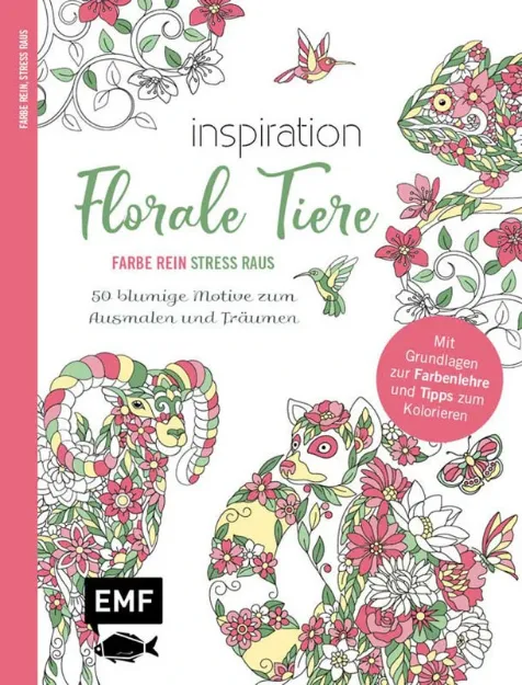 Bild von Inspiration Florale Tiere – 50 blumigeMotive zum Ausmalen und Träumen