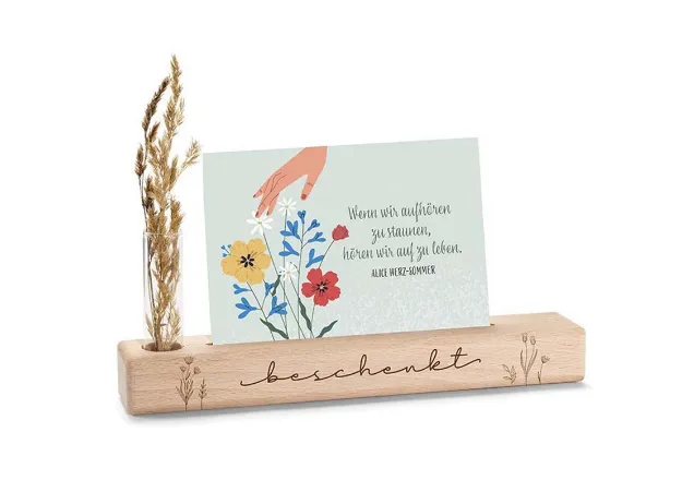 Bild von Vasen- und Kartenständer beschenkt