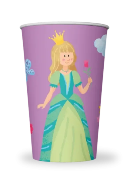 Bild von Pappbecher-Set Prinzessin