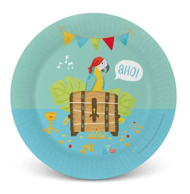 Bild von Pappteller-Set Pirat