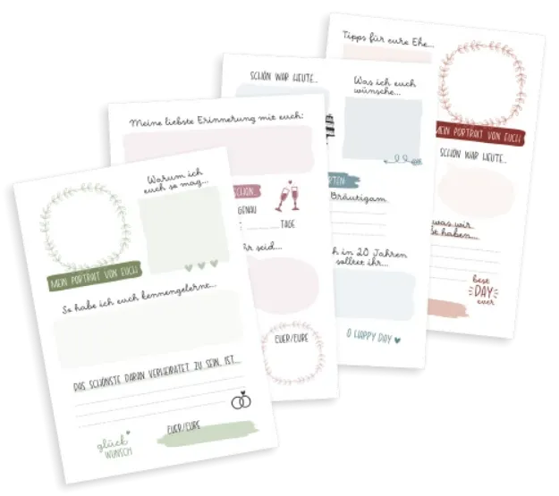 Bild von Gästebuch-Karten