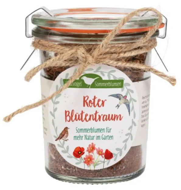 Bild von Roter Blütentraum - Sommerblumen fürmehr Natur im Garten