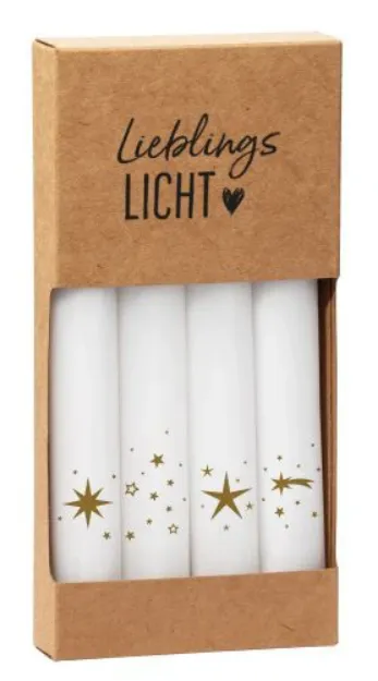 Bild von 4er-Set Stabkerzen - Sterne