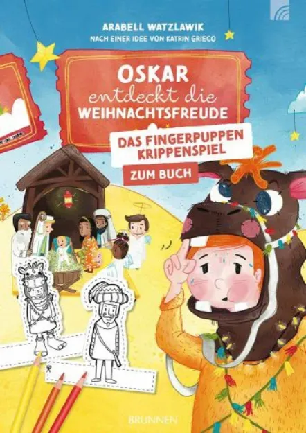 Bild von Fingerpuppen-Krippenspiel - Oskarentdeckt die Weihnachtsfreude